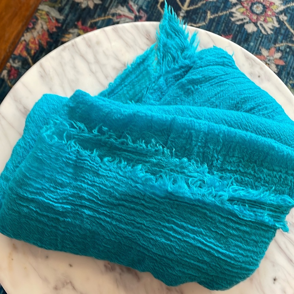 Blue scarf